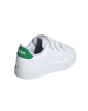 Immagine di ADIDAS ADVANTAGE BASE 2.0 CF C - Scarpa bianca e verde numerata 28-35