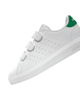 Immagine di ADIDAS ADVANTAGE BASE 2.0 CF C - Scarpa bianca e verde numerata 28-35