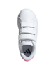 Immagine di ADIDAS ADVANTAGE BASE 2.0 CF C - Scarpa bianca rosa numerata 28-35