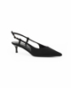 Immagine di MISS GLOBO - Slingback nera in tessuto con sottopiede memory foam , tacco 5CM