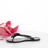 Immagine di MY JEWELS - Ciabatta infradito nera in gomma con fiocco strass