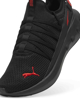 Immagine di PUMA SOFTRIDE CARSON FRESH- Scarpa nera con logo rosso