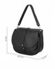 Immagine di DIVAS - Borsa sella nera in VERA PELLE - MADE IN ITALY
