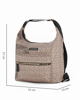 Immagine di CORTINA POLO STYLE - Borsa/zaino taupe con tasca frontale e stampa logo