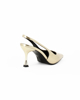 Immagine di MISS GLOBO - Décolleté slingback oro con sottopiede in memory foam, tacco 7,5CM