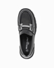 Immagine di MISS GLOBO - Mocassino nero con moschettone e suola track, sottopiede in memory foam