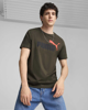 Immagine di T-SHIRT MM ESS+ 2 COL LOGO TEE DK OLIVE