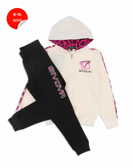 Immagine di GIRL TUTA FULL ZIP CON CAPPUCCIO