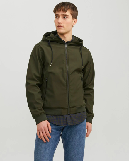 Immagine di JACK&JONES - GIACCA SOFTSHELL VERDE DA UOMO