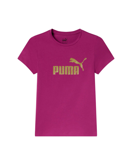 Immagine di T-SHIRT MM ESS+ GLITTER LOGO TEE MAGENTA