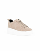 Immagine di MISS GLOBO - Scarpa sneakers beige scamosciata in VERA PELLE con lacci