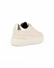 Immagine di MISS GLOBO - Scarpa sneakers beige in VERA PELLE con patch dorata