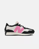 Immagine di NEW BALANCE - SNEAKERS NERA E BIANCA CON LOGO ROSA LIFESTYLE, NUMERATA 35,5-40 - GS327VL