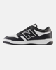 Immagine di NEW BALANCE 480 - Sneaker da uomo nera e bianca in VERA PELLE con soletta in memory foam - BB480LBA