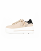 Immagine di MISS GLOBO - Sneakers beige con zip laterale e lacci con strass