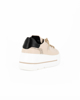 Immagine di MISS GLOBO - Sneakers beige con zip laterale e lacci con strass