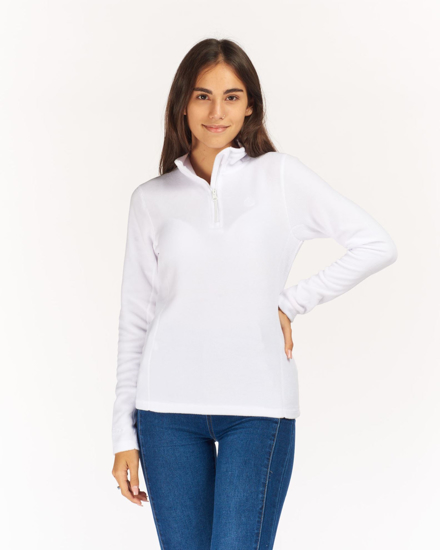 Immagine di MICROPILE VALENTINA 1/2 ZIP WHITE