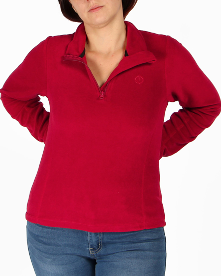 Immagine di MICROPILE VALENTINA 1/2 ZIP RED