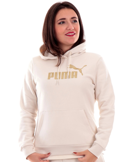 Immagine di SWEAT C/CAPP.ESS+GLITTER LOGO HD FL SNOW