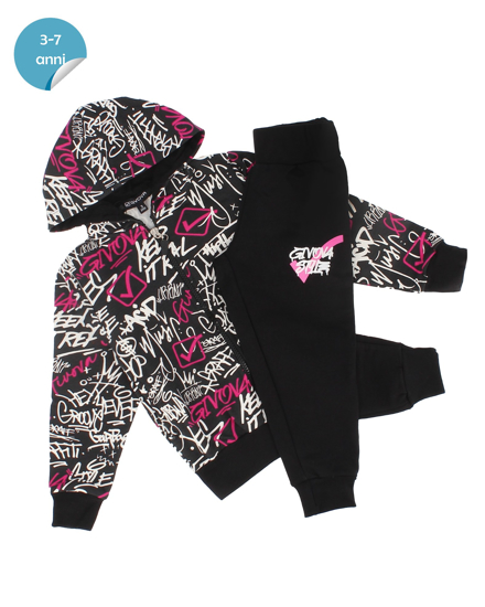 Immagine di BIMBA TUTA FULL ZIP CPN CAPPUCCIO