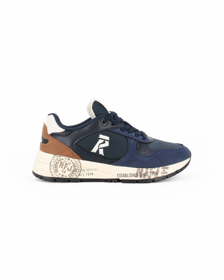 Immagine di RIFLE - Sneakers blu da uomo con lacci