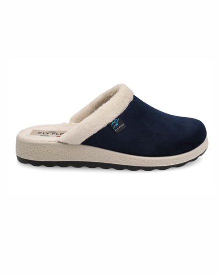 Immagine di FLY FLOT - Pantofole blu in velluto, MADE IN ITALY