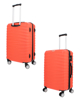 Immagine di COVERI COLLECTION - TROLLEY ARANCIONE FLUO IN ABS 4 RUOTE CON COMBINAZIONE TSA