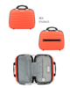 Immagine di COVERI COLLECTION - TROLLEY ARANCIONE FLUO IN ABS 4 RUOTE CON COMBINAZIONE TSA