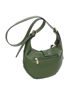 Immagine di ENRICO COVERI - Borsa tracolla verde con tasca posteriore e pattina, dettaglio borchie e frange