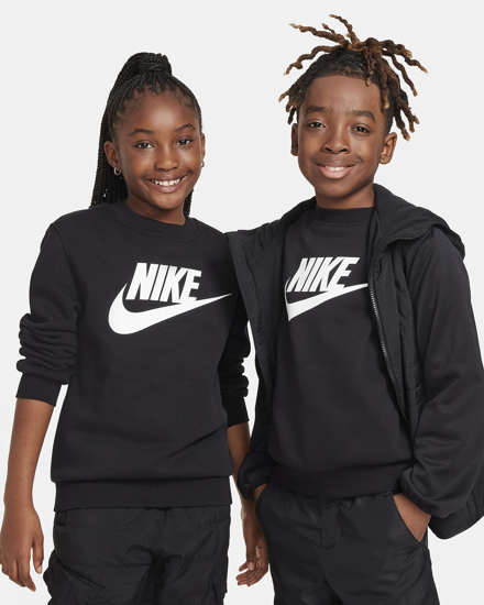 Immagine di NIKE - Felpa nera per ragazzI FD2292/010 Club Fleece