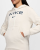 Immagine di NIKE PHOENIX FLEECE - Felpa beige da donna con cappuccio HM9751/104