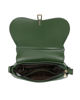 Immagine di ENRICO COVERI - Borsa a spalla verde con tracolla removibile e patta con chiusura a girello