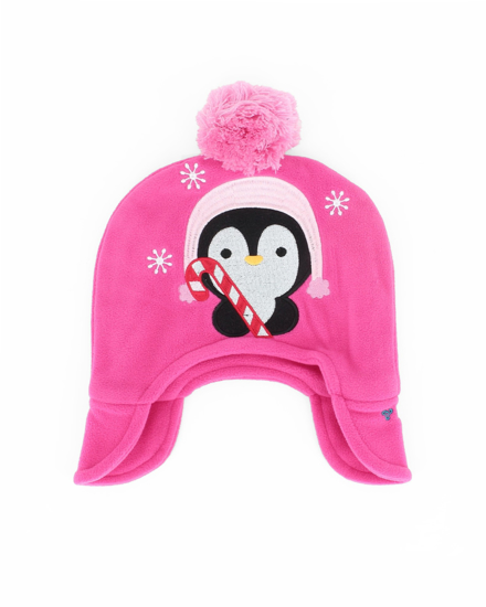 Immagine di BERRETTO BABY GIRL PINGUINO FUXIA