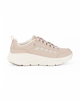 Immagine di SKECHERS - D'LUX WALKER 2.0 - GOLDEN STEP - Sneakers taupe in VERA PELLE  con soletta in memory foam