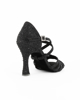 Immagine di GLOBODANCE - Scarpa da ballo nera glitterata con sottopiede in memory foam, tacco 8,5CM