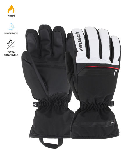 Immagine di GUANTI SCI SNOW KING WHITE-RED-BLACK