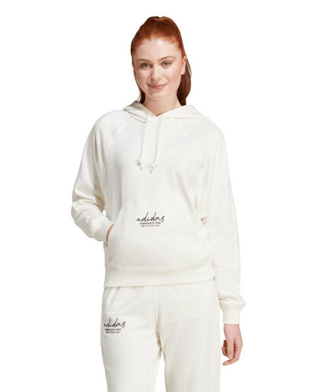 Immagine di ADIDAS - FELPA PANNA CON CAPPUCCIO DA DONNA W BLUV Q3 FT HD JI6517