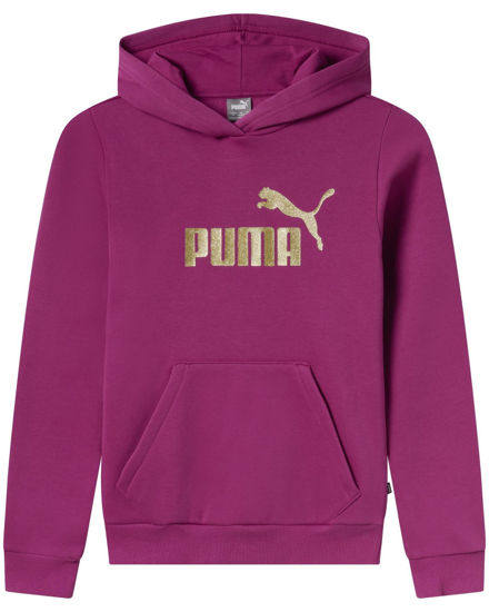 Immagine di PUMA - FELPA JUNIOR FUXIA CON CAPPUCCIO E LOGO GLITTER  684773-45