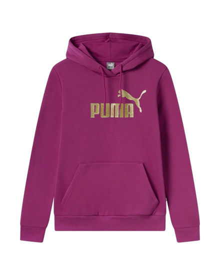 Immagine di PUMA - FELPA FUXIA CON CAPPUCCIO DA DONNA CON LOGO GLITTER 684767-45