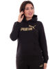 Immagine di PUMA - FELPA NERA CON CAPPUCCIO DA DONNA CON LOGO GLITTER 684767-01