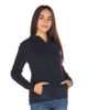 Immagine di ON SPIRIT - PILE BLU CON CAPPUCCIO E FULL ZIP DA DONNA AD01135