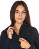 Immagine di ON SPIRIT - PILE BLU CON CAPPUCCIO E FULL ZIP DA DONNA AD01135