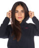 Immagine di ON SPIRIT - PILE BLU CON CAPPUCCIO E FULL ZIP DA DONNA AD01135