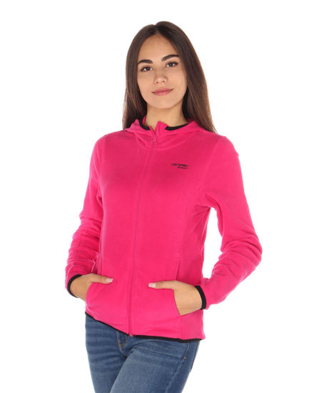 Immagine di ON SPIRIT - PILE FUXIA CON CAPPUCCIO E FULL ZIP DA DONNA AD01134