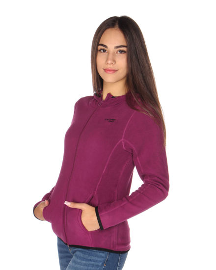 Immagine di ON SPIRIT - PILE VIOLA CON CAPPUCCIO E FULL ZIP DA DONNA AD01134