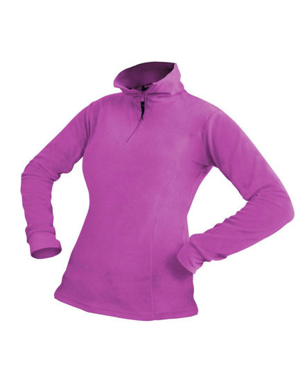 Immagine di ON SPIRIT - MICROPILE FUXIA MEZZA ZIP DA DONNA