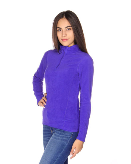 Immagine di ON SPIRIT - MICROPILE VIOLA  MEZZA ZIP DA DONNA