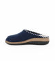 Immagine di DAVEMA - LINEA RELAX - Pantofola blu da donna con dettaglio ape, MADE IN ITALY