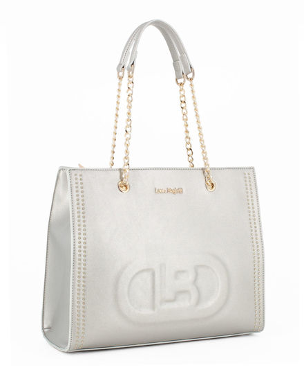 Immagine di LAURA BIAGIOTTI - Borsa shopping gun con rilievo logo frontale e dettaglio borchie