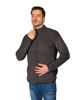 Immagine di ON SPIRIT - Pile grigio e nero con zip frontare da uomo - AU01959 IVAN